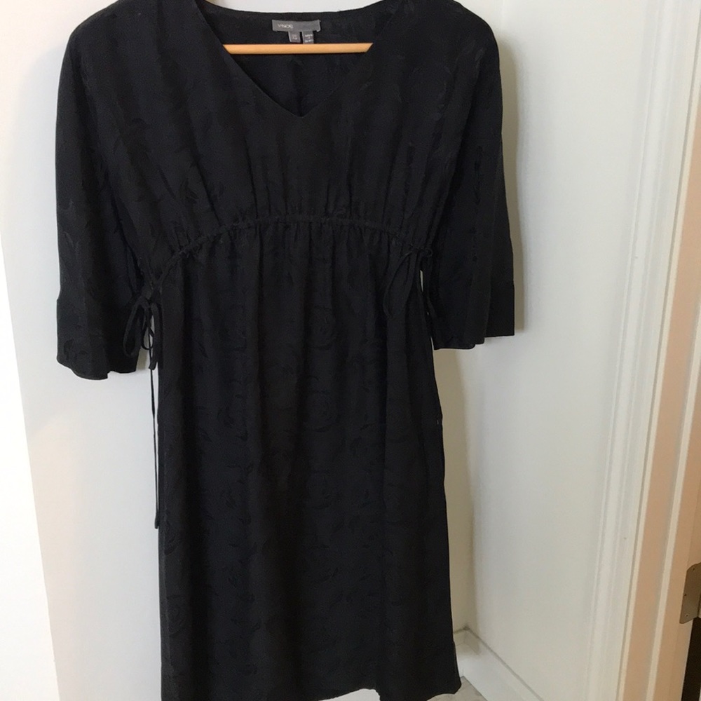 Vince Black silk dress